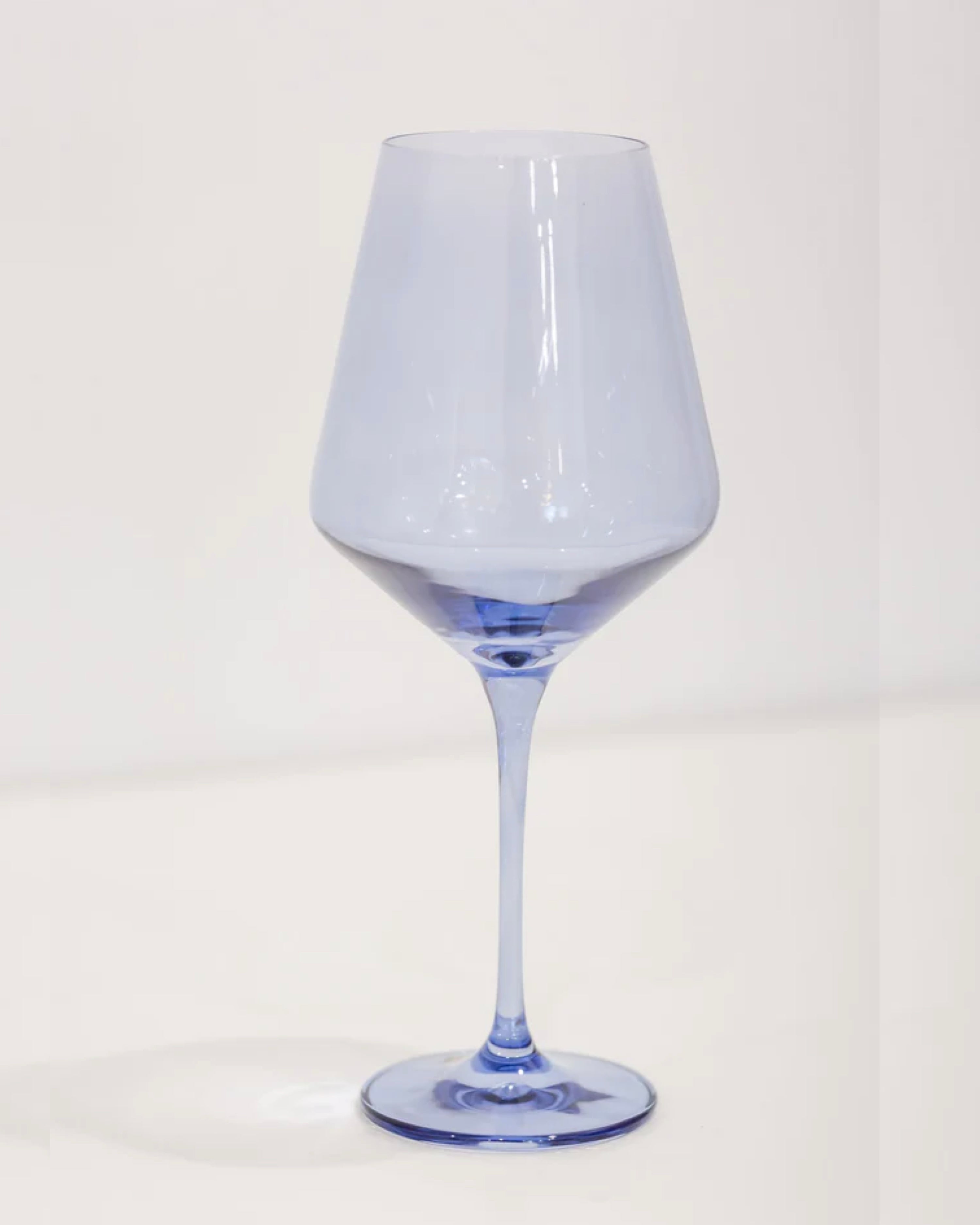 COBALT WINE GLASSES, SET OF 6