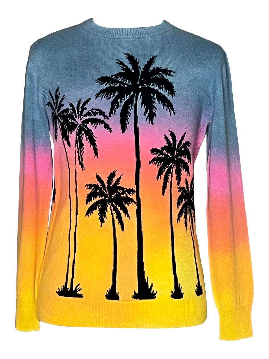 PALMS & CLOUDS CREW SWEATER OMBRE DYE