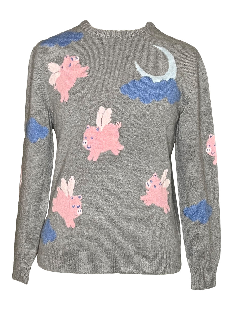 WHEN PIGS FLY CREW SWEATER