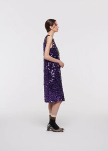 COLORBLOCK SEQUIN DRESS