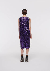 COLORBLOCK SEQUIN DRESS