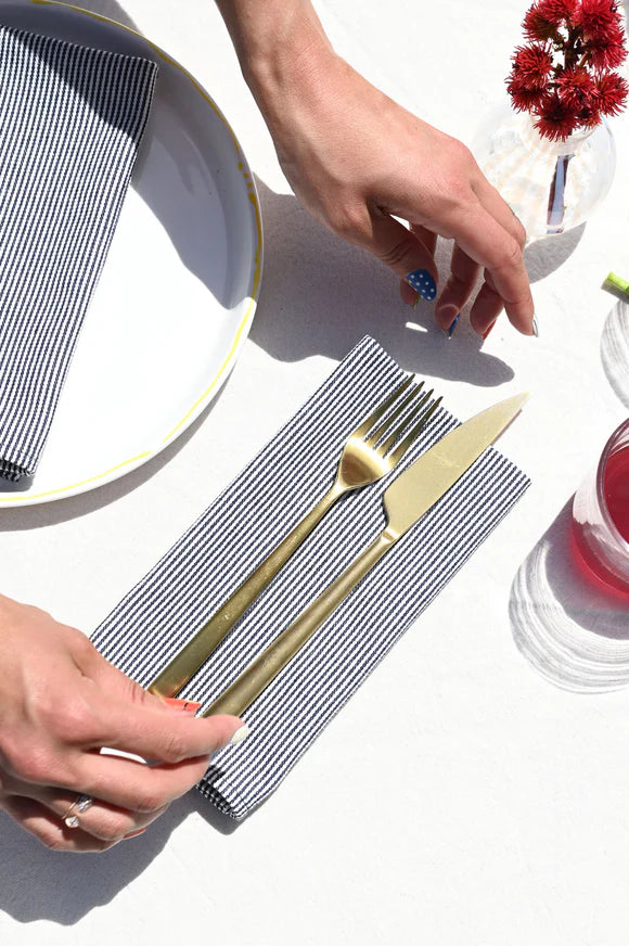 HICKORY STRIPE NAPKIN SET OF 4
