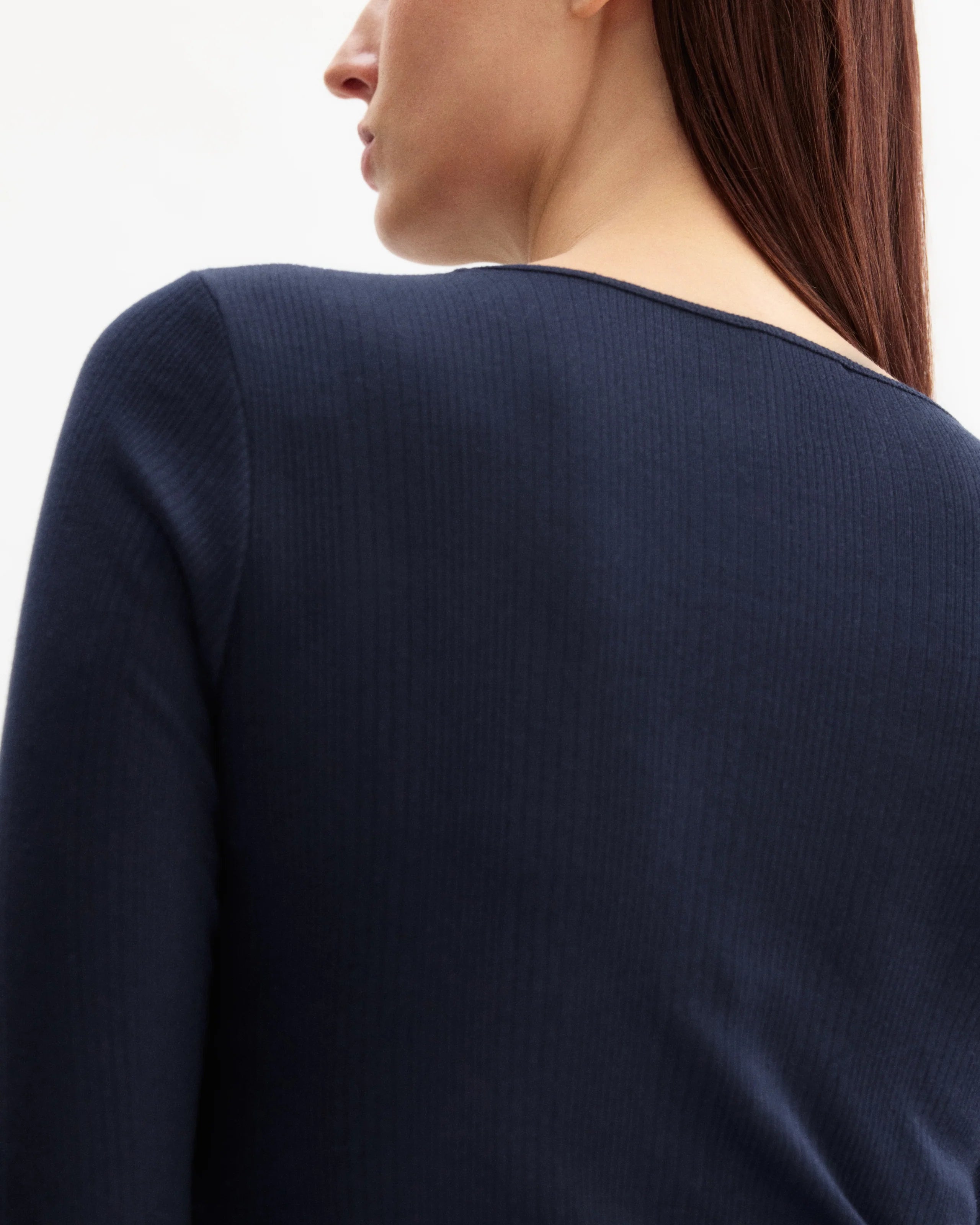 CLARK LONG SLEEVE TEE IN NAVY