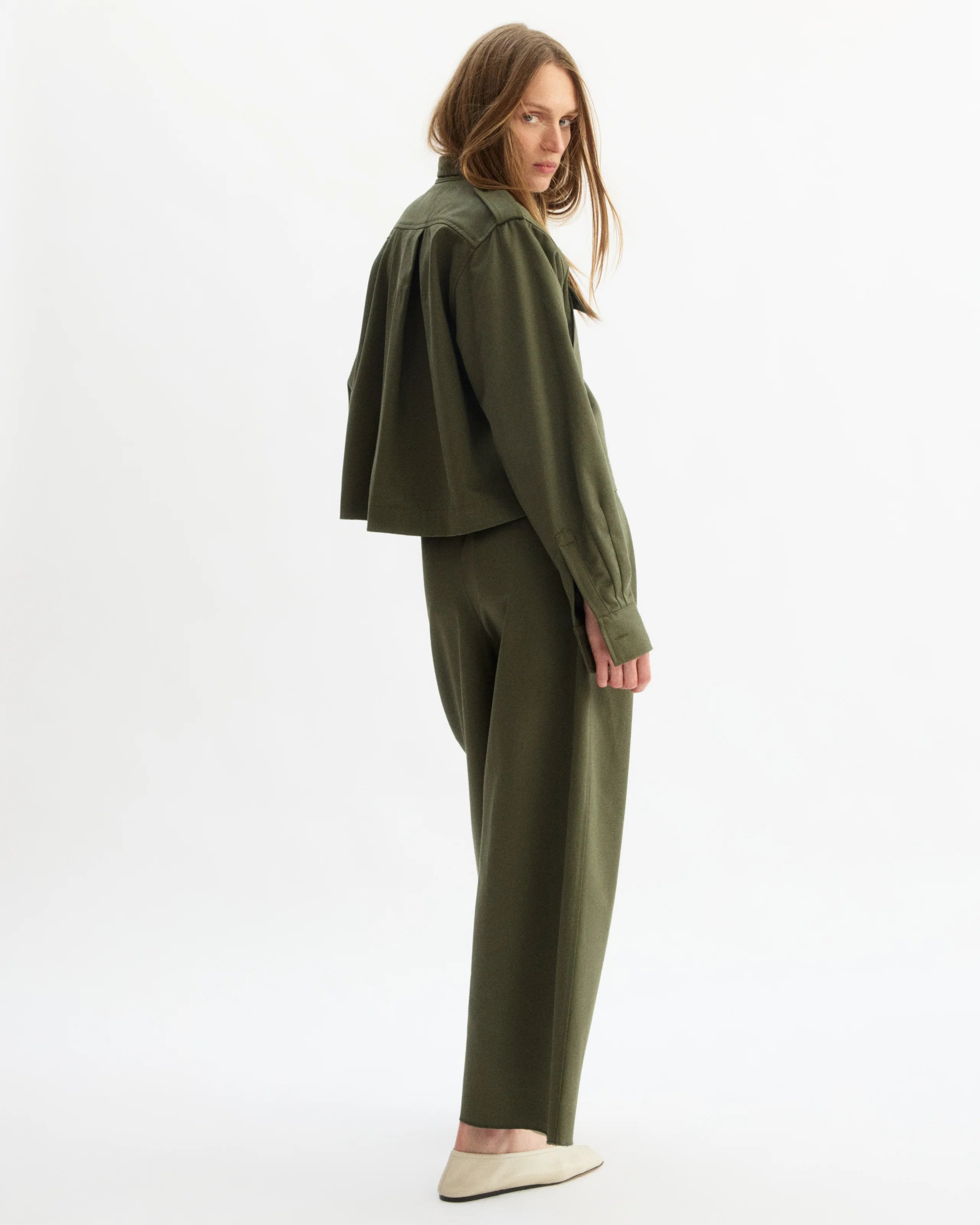 HENRY SHORT SHIRT JACKET OLIVE