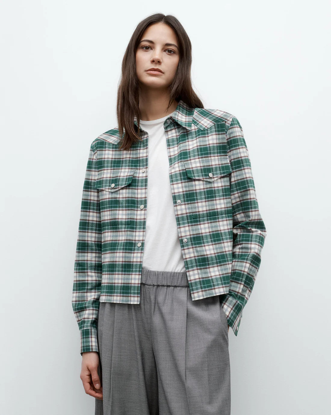 NEW CARTER SHIRT GREEN PLAID