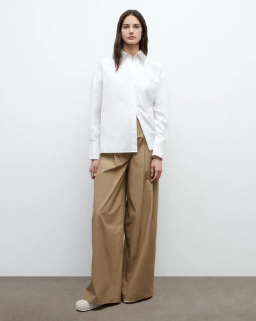 E.B SHIRT WITH CRYSTAL COLLAR WHITE