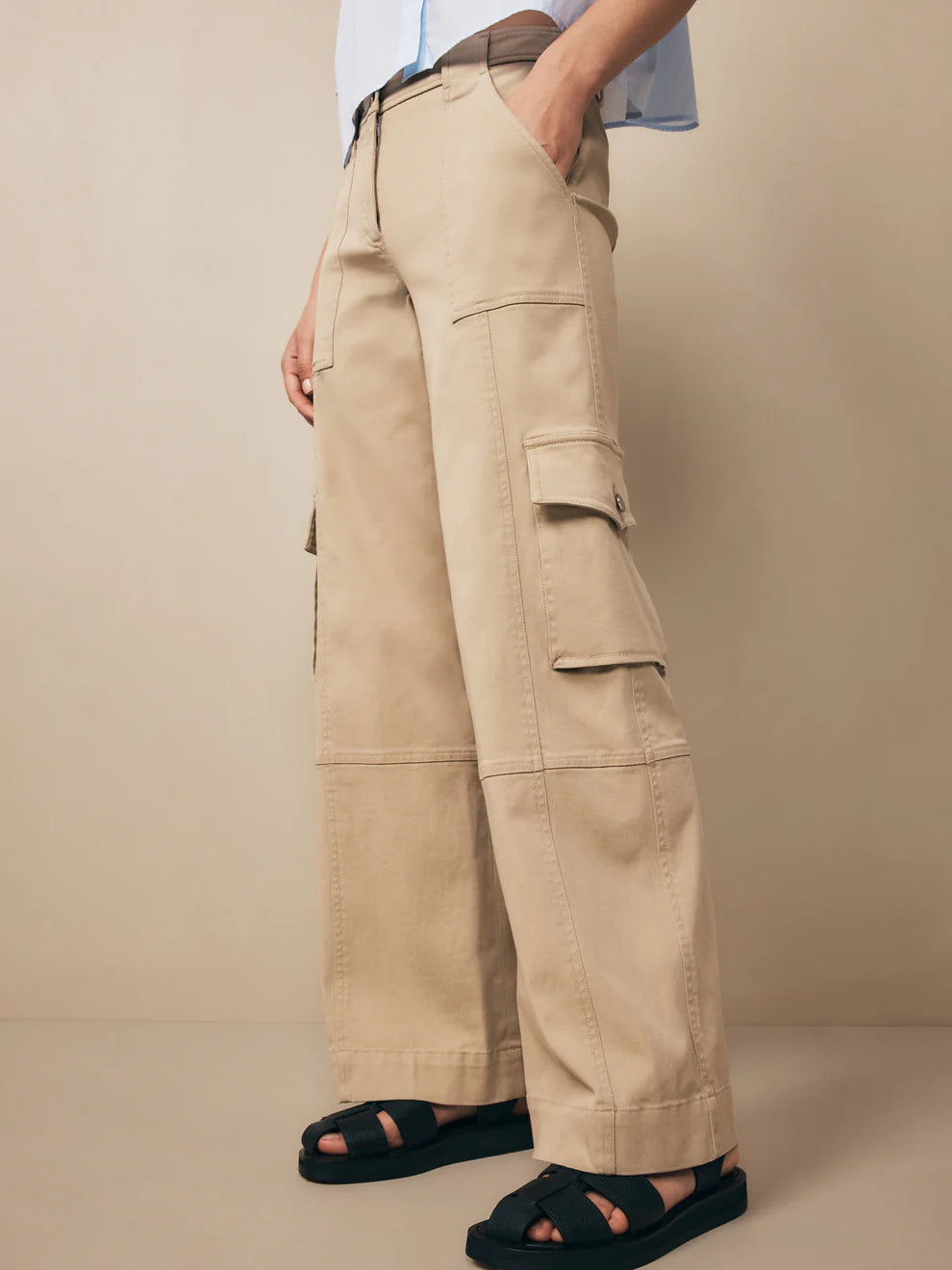 COOP PANT WITH CARGO POCKETS KHAKI