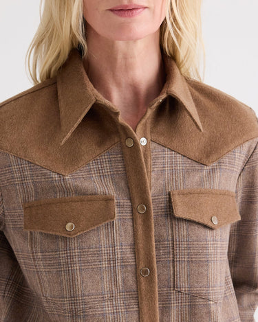 LONE RIDER SHIRT BROWN MULTI/KELP
