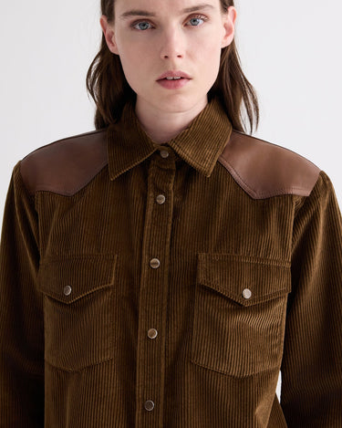 COWBOY TAKE ME AWAY SHIRT PINECONE/BISON