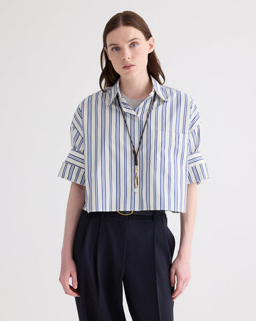 NEXT EX SHIRT IVORY MULTI