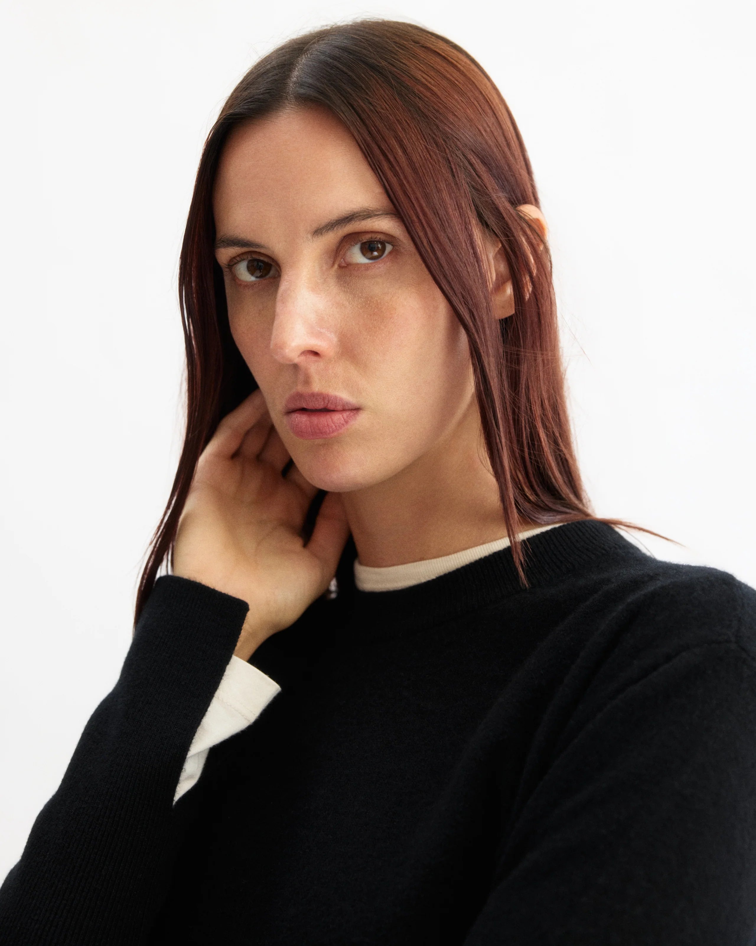 WARREN CLASSIC CREWNECK IN BLACK