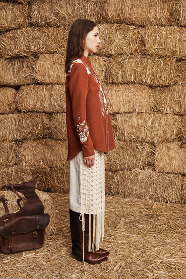 DUKE EMBROIDERED SHIRT RUST