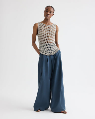 CLEO SLEEVELESS TOP SANDSHELL