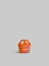Load image into Gallery viewer, TROPICALIA MICRO BAG ORANGE LEATHER AND RAFFIA