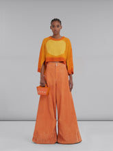 Load image into Gallery viewer, TROPICALIA MICRO BAG ORANGE LEATHER AND RAFFIA