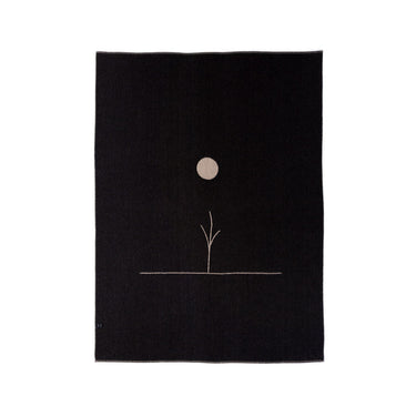 MIDNIGHT SUN REVERSIBLE THROW OATMEAL HEATHER