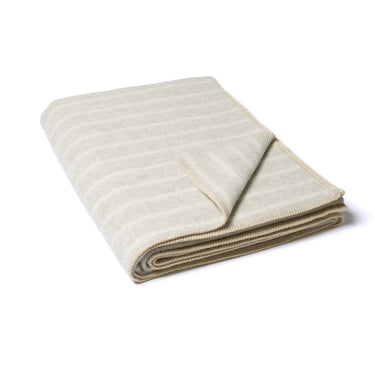 LEE HEIRLOOM BLANKET SHOJI/IVORY STRIPE