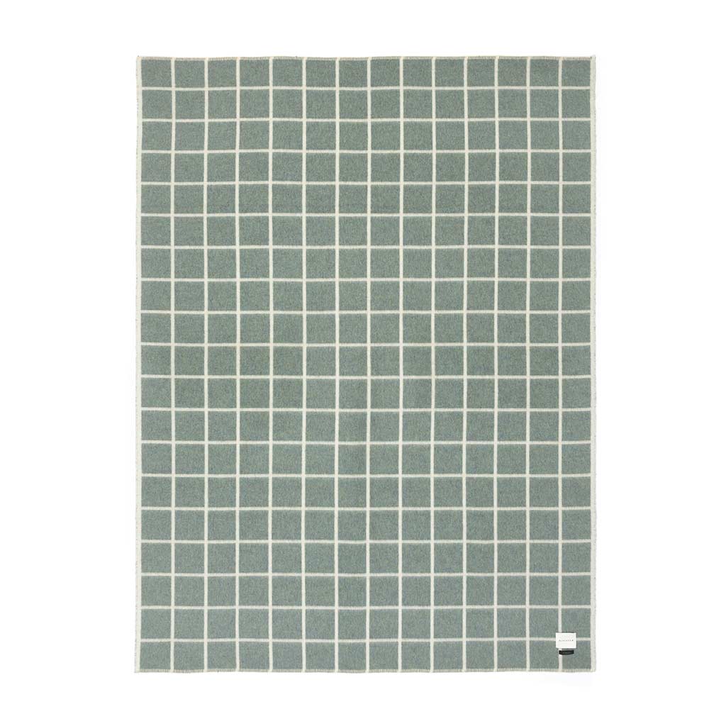 UMI HEIRLOOM BLANKET MARLED SEA GLASS/IVORY