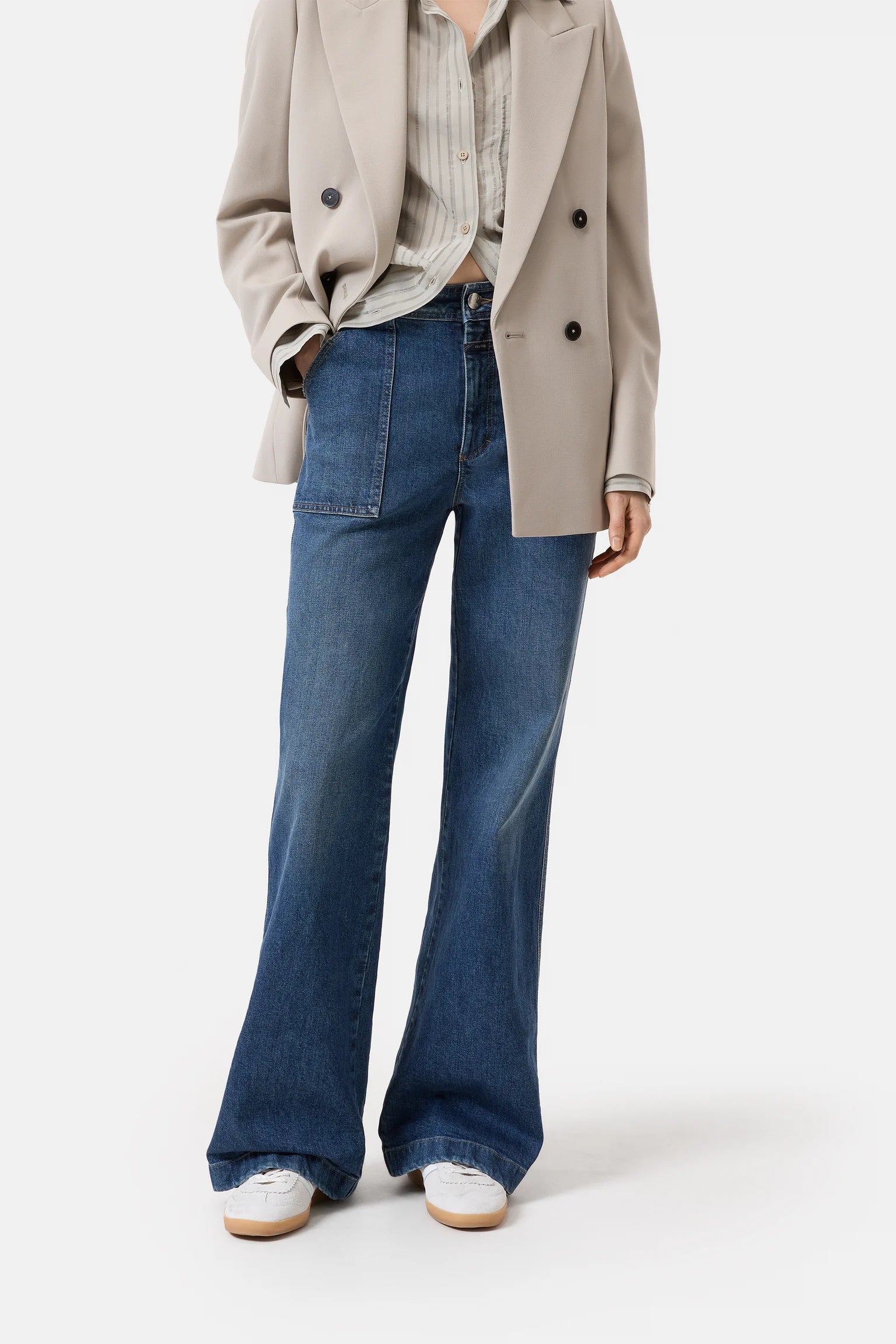ARIA FLARED JEANS DARK BLUE