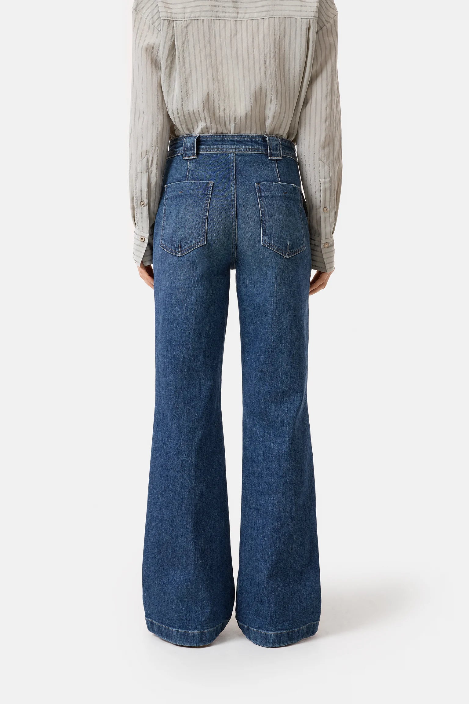 ARIA FLARED JEANS DARK BLUE