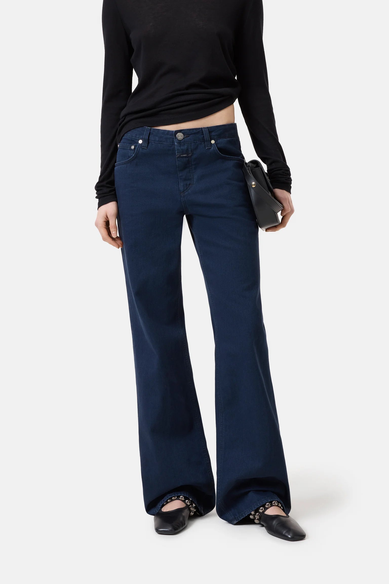 GILLAN WIDE LEG JEANS DARK BLUE