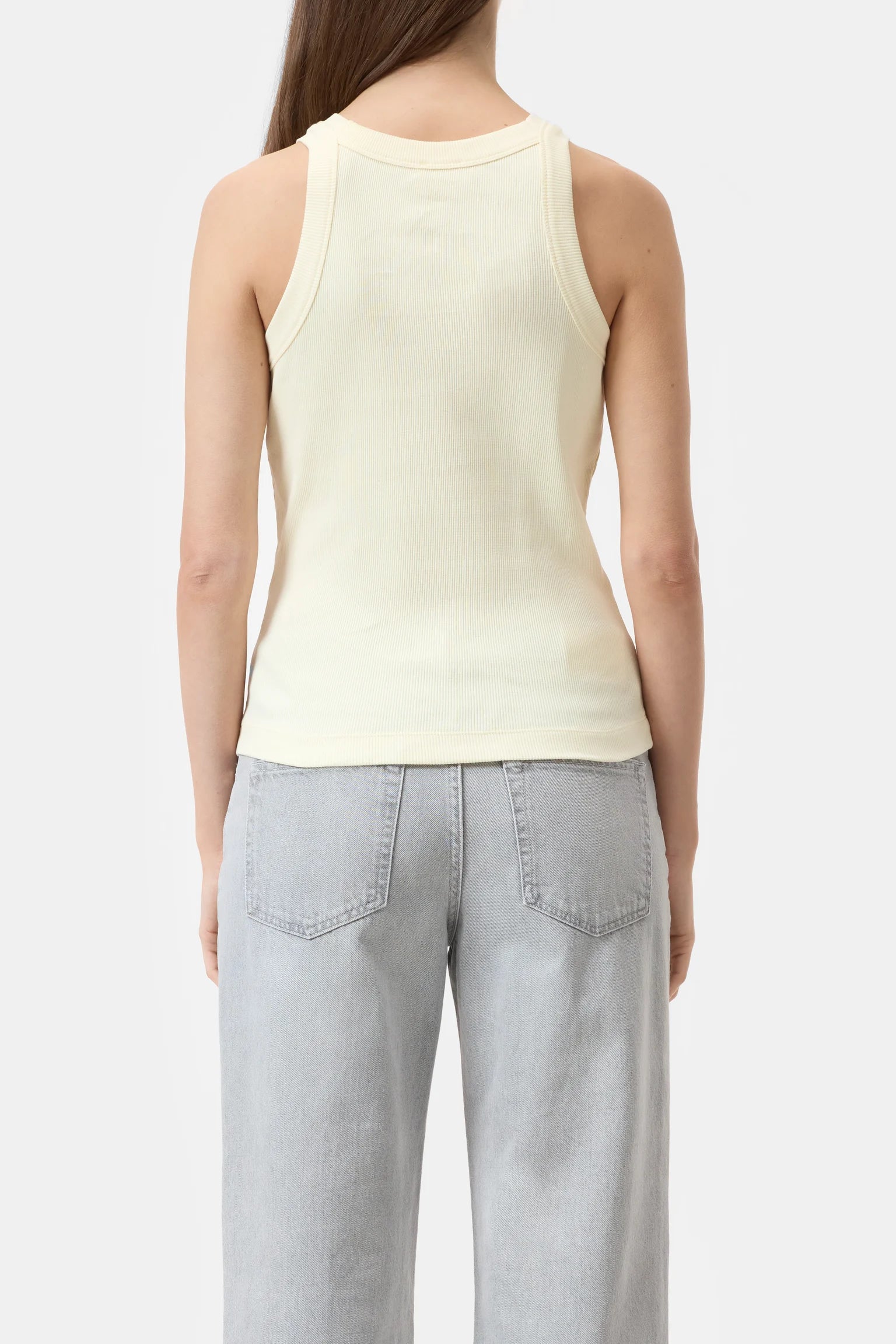 RACER TANK TOP VANILLA BEIGE