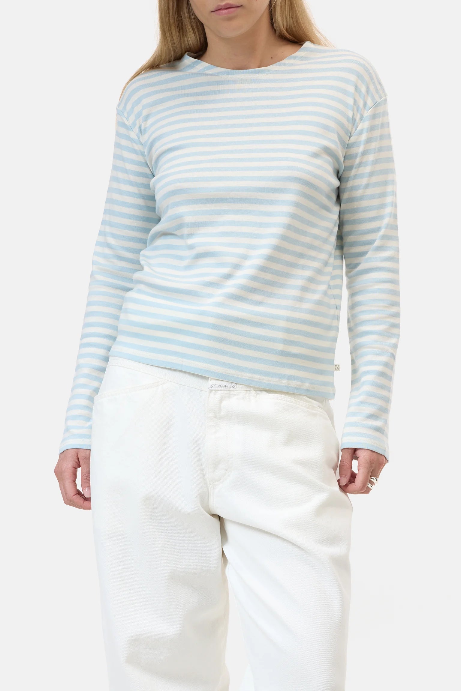 BASIC LONG SLEEVE TEE NORDIC BLUE