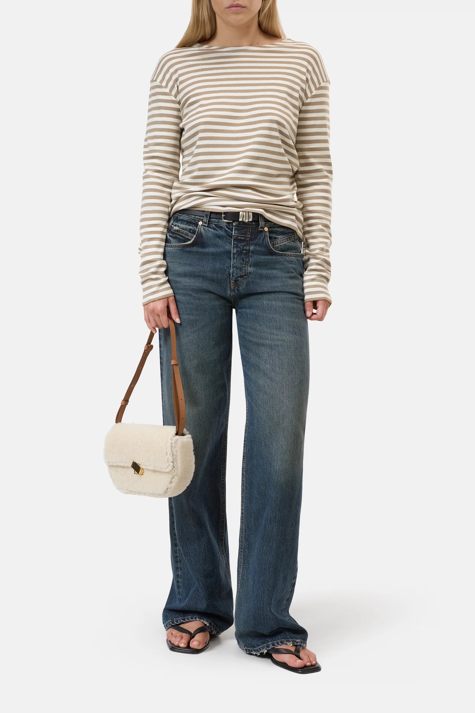 BASIC LONG SLEEVE TEE CLAY BEIGE