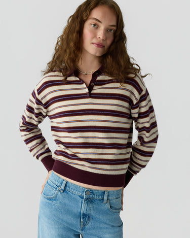 COLLEGIATE STRIPE POLO FIG COMBO