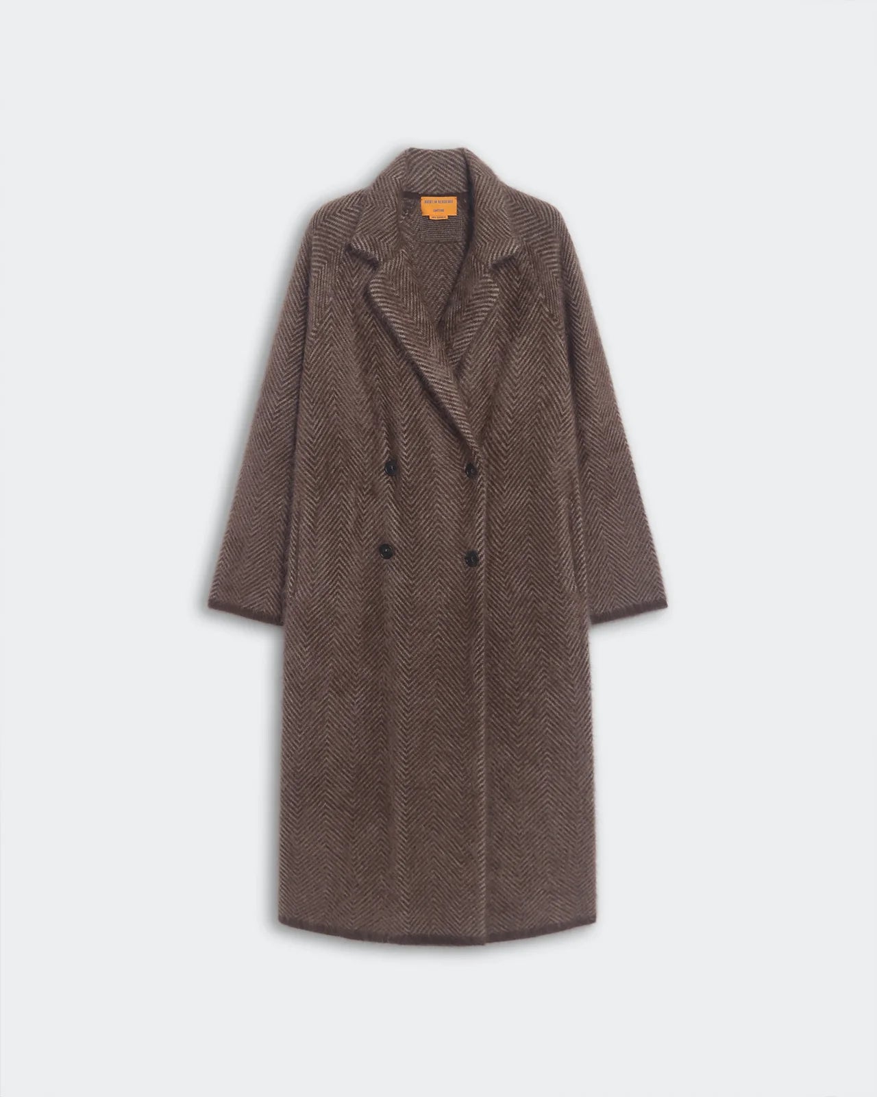 GRIZZLY DOUBLE BREASTED COAT CHESTNUT/TAUPE