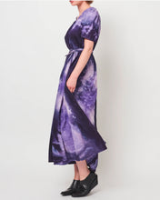 Load image into Gallery viewer, FLUTTER MAXI DRESS COSMIC EGGPLANT