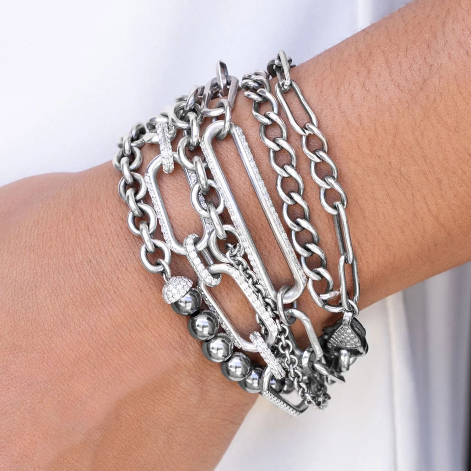 OPEN ID ON GWYNETH CHAIN BRACELET