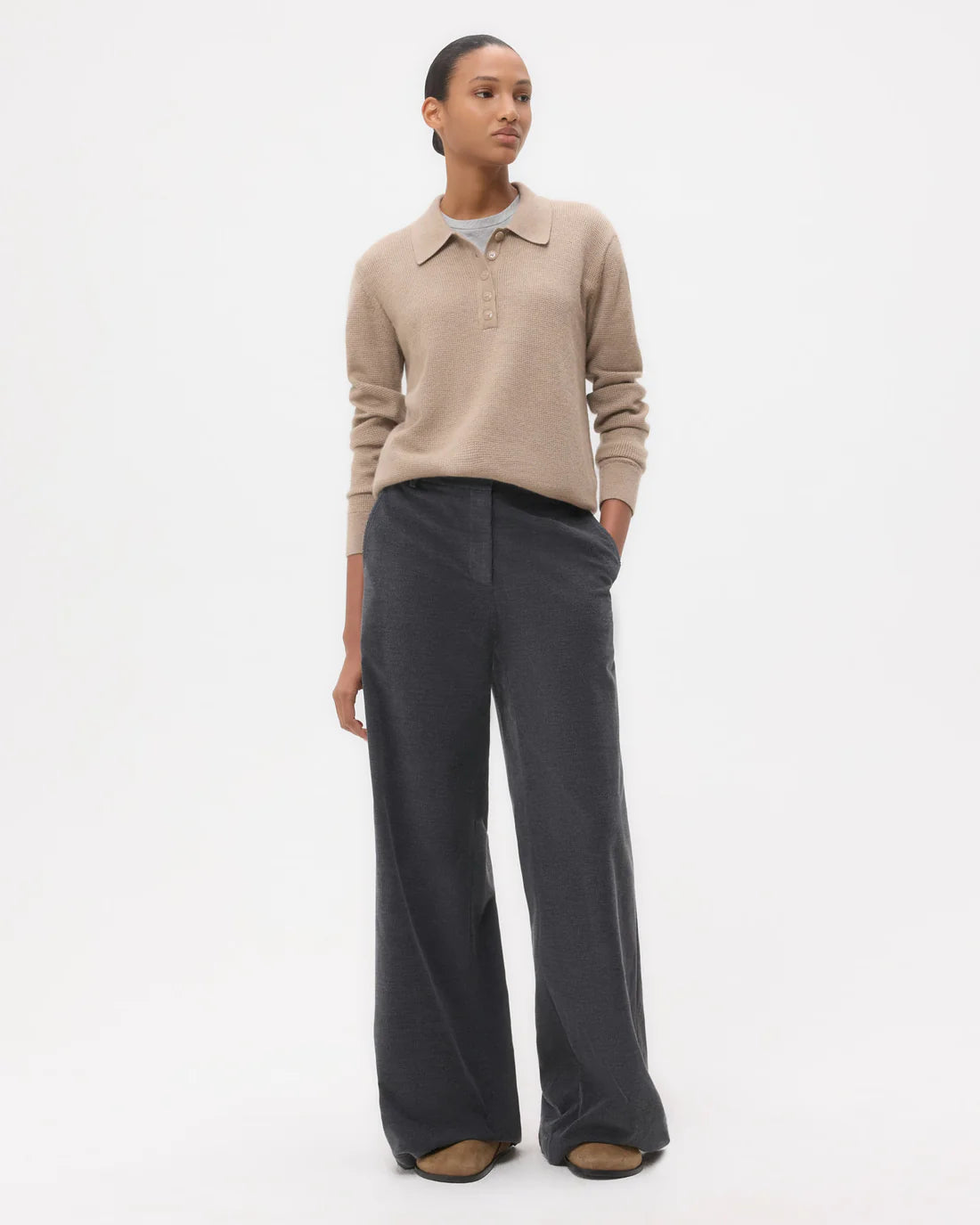 DYLAN PANTS CHARCOAL HEATHER GREY