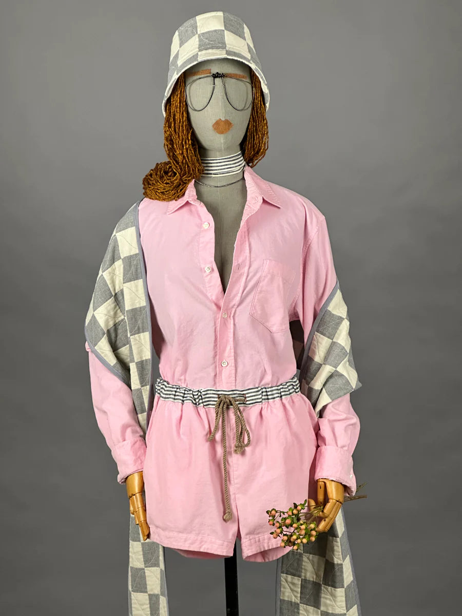 FEATHER CORD CLASSIC SHIRT SHELL PINK