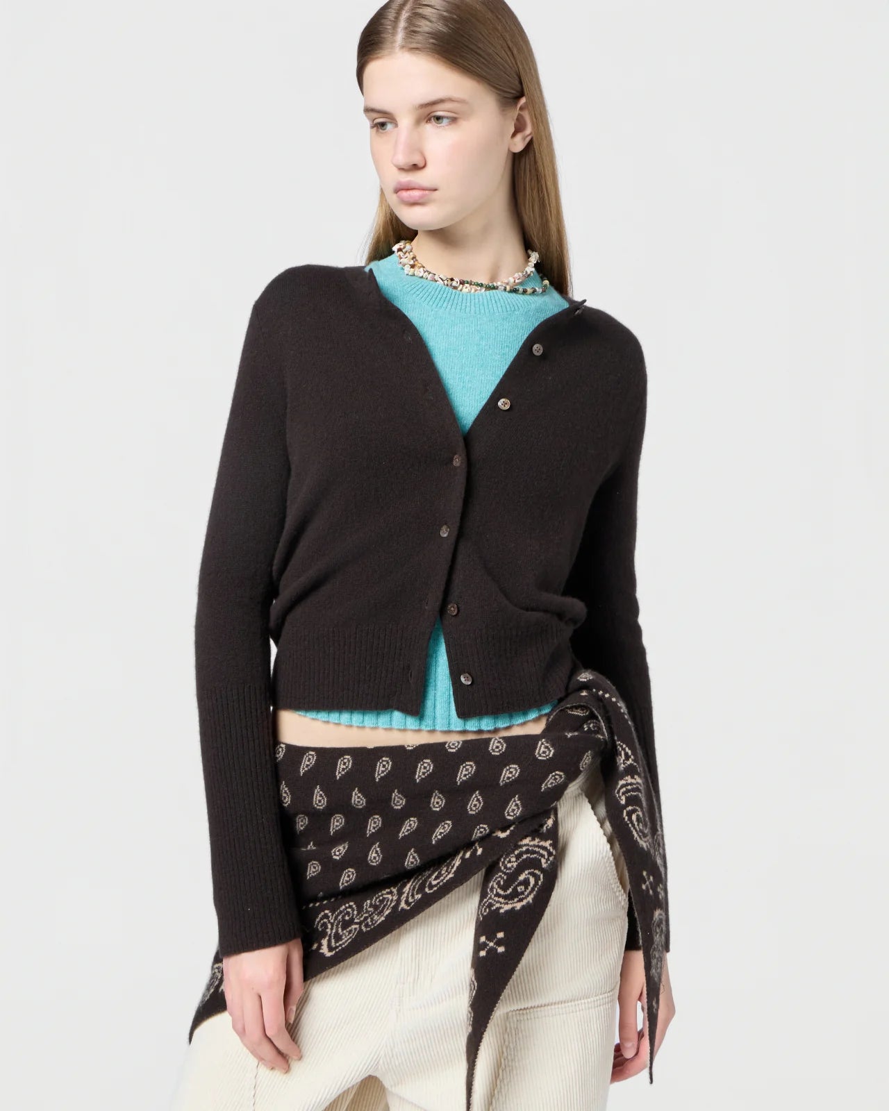 JANE CARDIGAN BURNT COCOA
