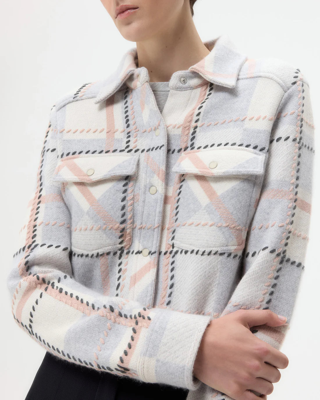 RANCHER'S CARDIGAN IVORY/GREEN
