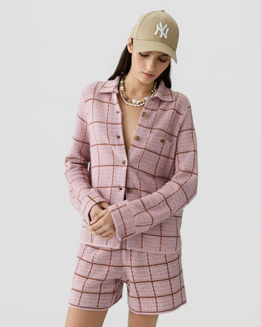 DYLAN PLAID SHIRT SPRINKLE/BURNT SIENA