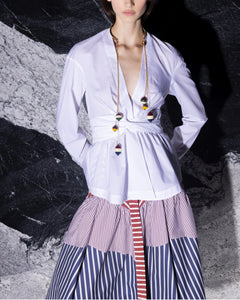 MARIANN SKIRT MULTI COLOR STRIPE