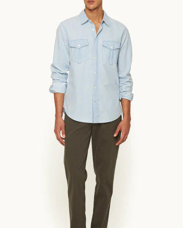 COLBURN CHAMBRAY SHIRT WAVE BLUE