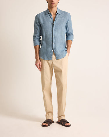 GILES LINO STITCHED SHIRT AERO BLUE