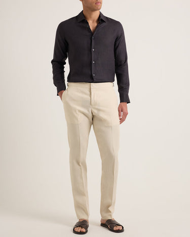 GRIFFON ITALIAN LINEN PANTS CHAI