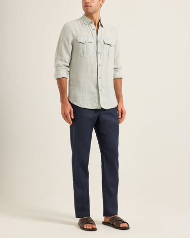 RAY COTTON TROUSERS NIGHT IRIS