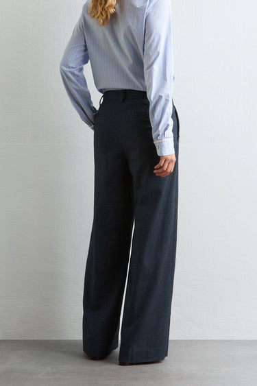 LAMIA COTTON TROUSERS BLUE