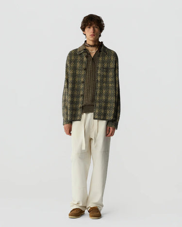 PLAID WORK SHIRT BLACK COMBO