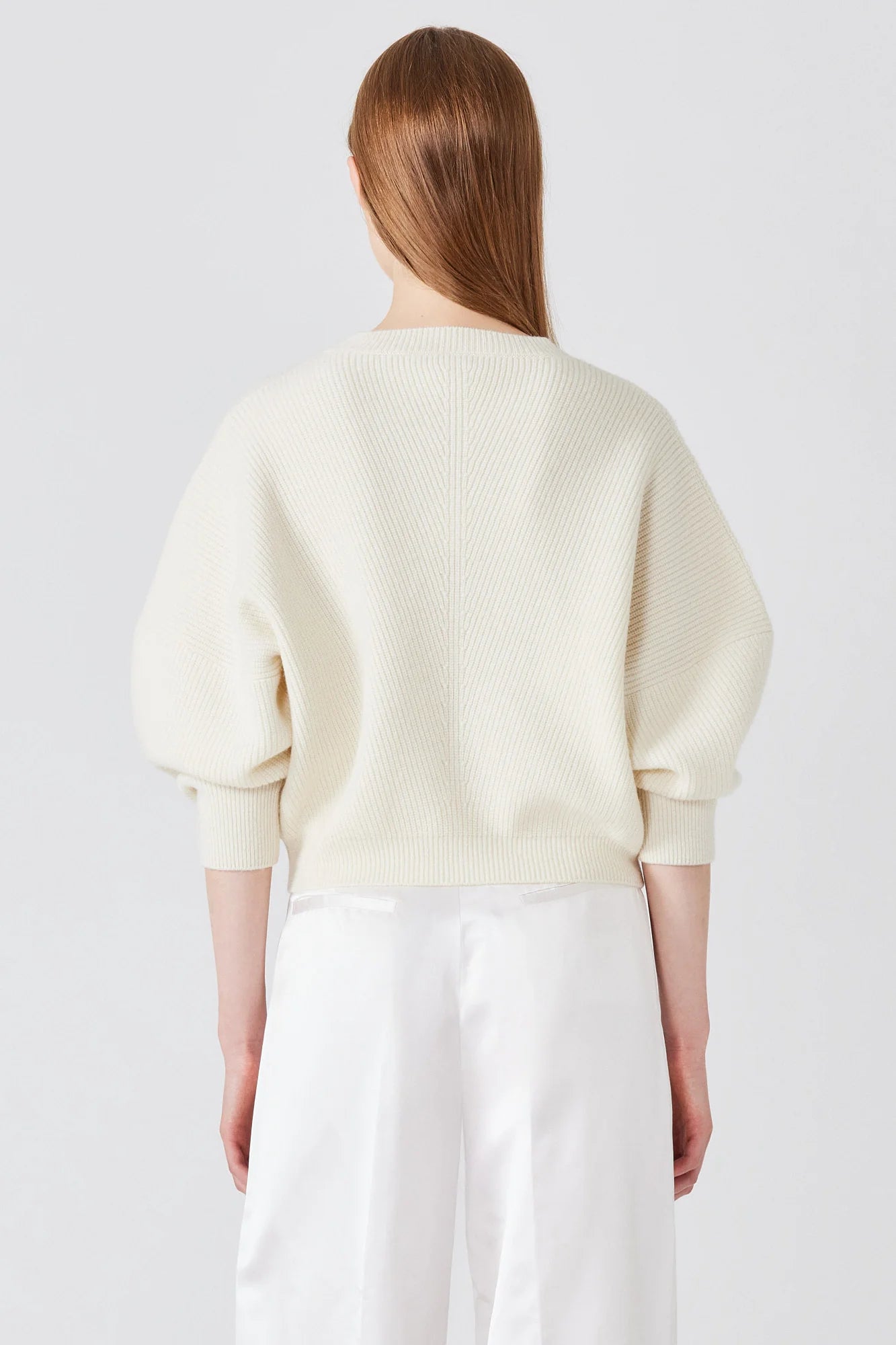 MINA BAT WING SWEATER IVORY
