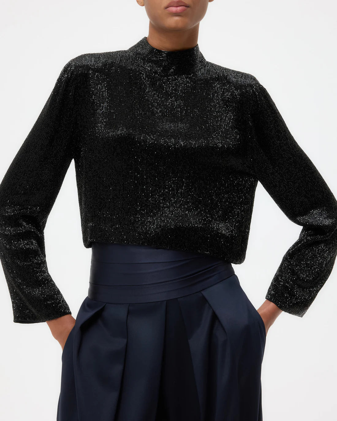 REVERSIBLE TOPPER BLACK