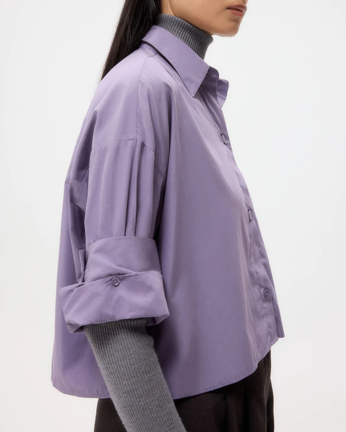 NEXT EX BLOUSE BLACK PLUM