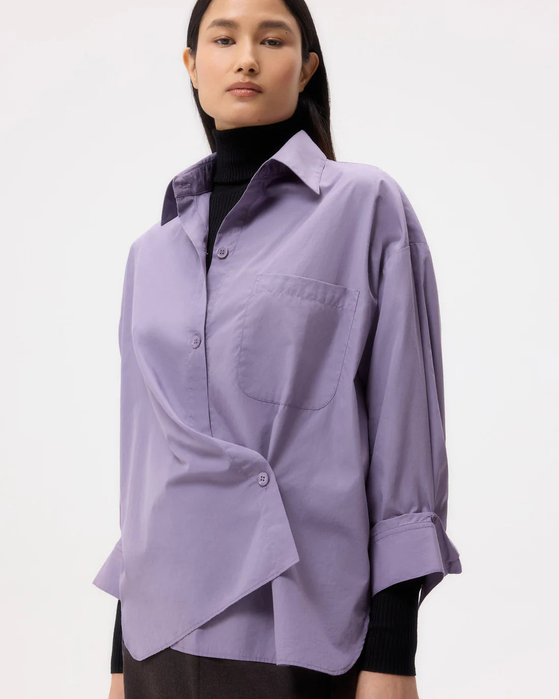 NEW EARL SHIRT BLACK PLUM
