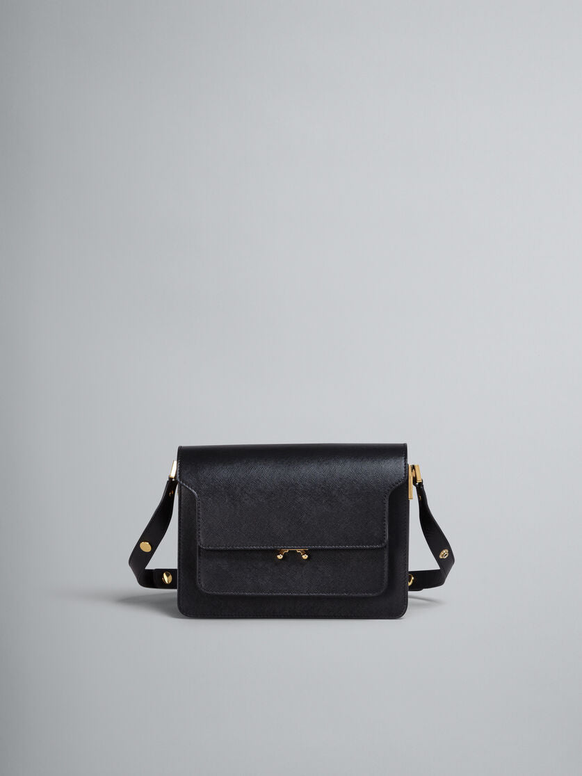 TRUNK MEDIUM BAG IN BLACK SAFFIANO LEATHER