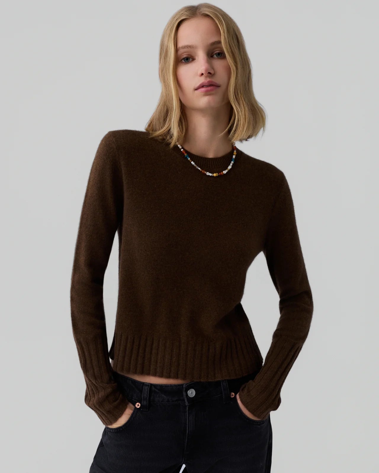 SHRUNKEN CREW CHESTNUT